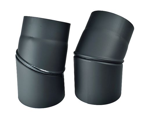 koleno kouřovodu přestavitelné 200/0-45° mm, plech 1,5 mm