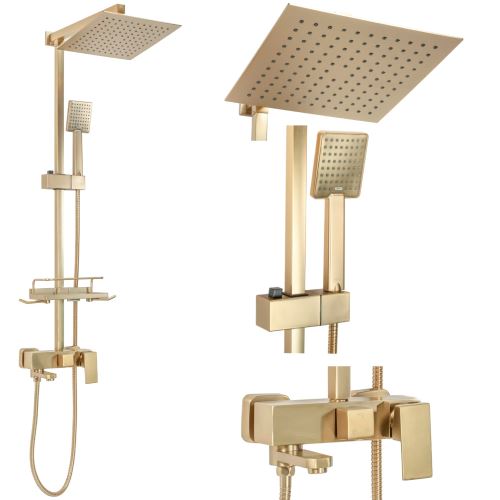 REA Sprchový set JACK, broušené zlato (REA-P7050)