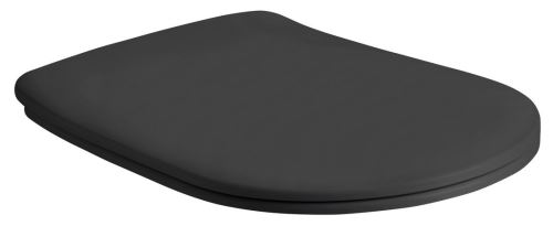 Kerasan NOLITA WC sedátko SLIM Soft Close, duroplast, černá mat