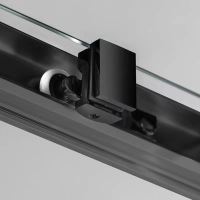 GELCO SIGMA SIMPLY BLACK čtvrtkruhová sprchová zástěna 800x800 mm, R550, čiré sklo (GS5580B) (1)