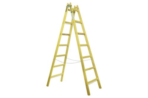 Štafle dřevěné PROFI, 9 příček, L = 286,5 cm (48439)