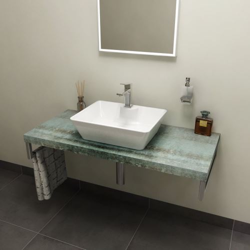 Sapho AVICE deska 80x50cm, aquamarine