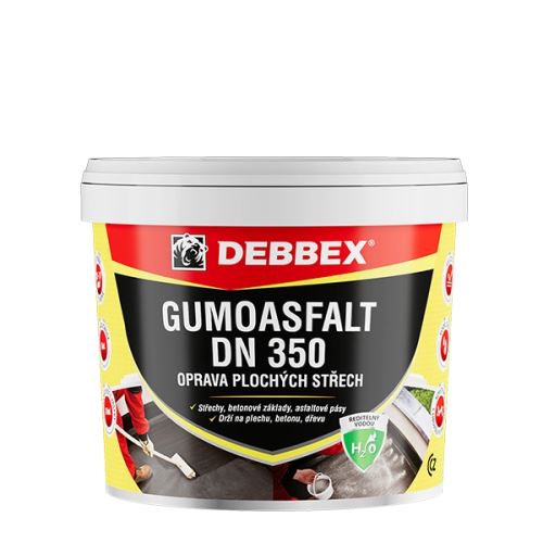 DEBBEX GUMOASFALT DN 350 (na vodní bázi) kbelík 5 kg, černá (110081BIP)