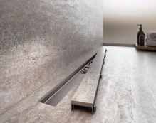 ALCADRAIN APZ115 Marble Low 300 mm - Podlahový žlab bez okraje s roštem pro vložení dlažby (APZ115-300) (2)