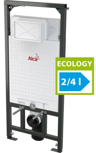ALCAPLAST Sádromodul - Předstěnový instalační systém Ecology pro suchou instalaci - do sádrokartonu (A101/1200E)