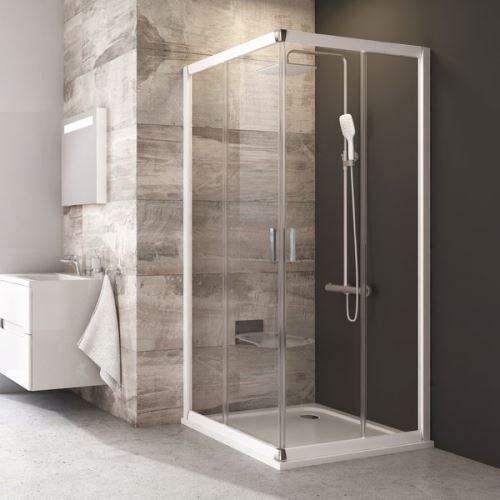 RAVAK Sprchový kout BLIX BLRV2-90 white+Grape (1LV70100ZG)