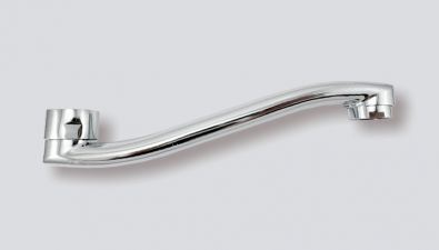 výtokové ploché "S" ramínko, 3/4", 25 cm, chrom