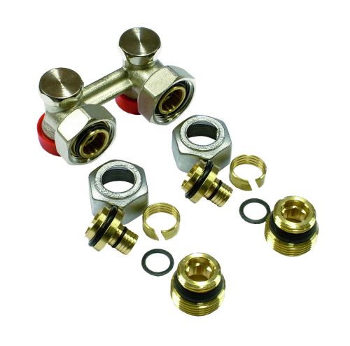 GIACOMINI R388S Sada pro tělesa VK s 3/4" vněj. záv., připojení mědí průměr 16 mm 3/4"x 16 (R388SX013)