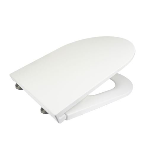 Mereo Samozavírací WC sedátko slim, duroplast, bílé, s odnímatelnými panty CLICK (CSS113S)
