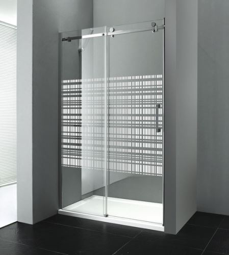 GELCO DRAGON sprchové dveře 1200mm, sklo CANVAS, levé (GD4912SL)