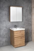 AQUALINE ALTAIR umyvadlová skříňka 61,5x72,5x45cm, dub emporio (AI365) (1)