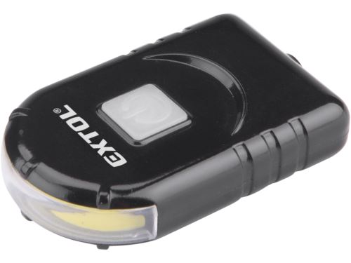 EXTOL LIGHT Světlo na čepici s klipem, 160lm, USB nabíjení