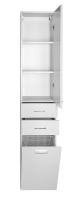 Aqualine ZOJA/KERAMIA FRESH skříňka vysoká s košem 35x184x29cm, bílá (2)