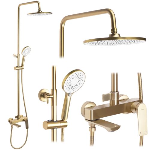 REA Sprchový set AVALON, broušené zlato (REA-P2400)