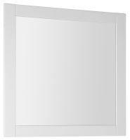 Aqualine FAVOLO zrcadlo v rámu 80x80cm, bílá mat