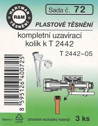 HARTMAN Sada platového těsnění - kompletní uzavírací kolík k T2442-05 (0072)