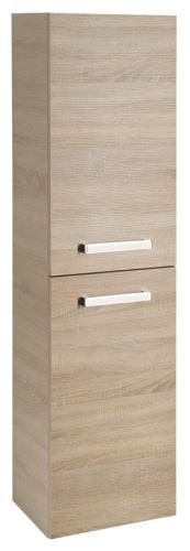 Aqualine VEGA skříňka vysoká s košem, 40x150x31 cm, dub platin