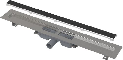 ALCADRAIN APZ115 Marble Low 650 mm - Podlahový žlab bez okraje s roštem pro vložení dlažby (APZ115-650)