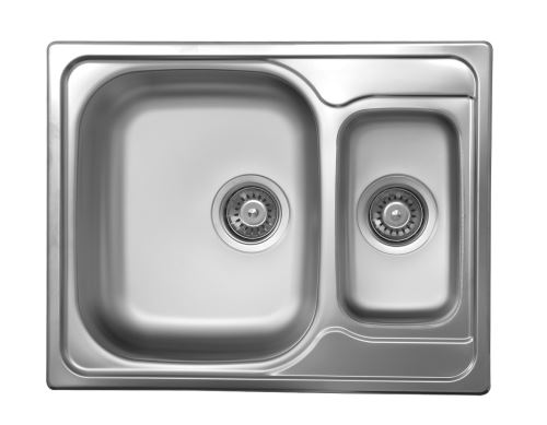 NOVASERVIS Dřez 49x62 1+1/2 s odkapem a přepadem nerez (DR49/62)