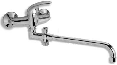 NOVASERVIS Paneláková baterie bez příslušenství 150 mm Metalia 55 chrom (55036/1,0)