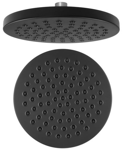 AQUALINE Hlavová sprcha, průměr 200mm, ABS/černá mat (SC120)