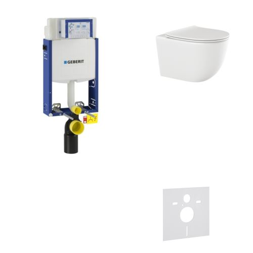 AKČNÍ SET 4v1 Geberit Kombifix ECO 110.302.00.5 + WC mísa INVENA TINOS