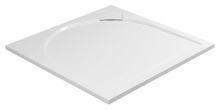 Gelco LARCA sprchová vanička z litého mramoru, čtverec, 100x100x3cm (1)