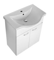 AQUALINE KERAMIA FRESH umyvadlová skříňka 60,6x74x33,7cm, bílá (50063A) (1)