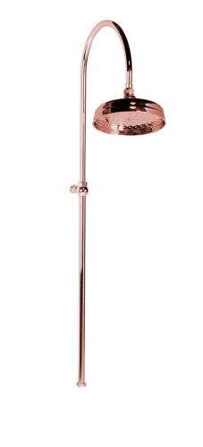 Reitano Rubinetteria ANTEA sprchový sloup k napojení na baterii, hlavová sprcha, růžové zlato