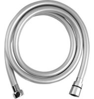 SAPHO SOFTFLEX hladká sprchová plastová hadice, 150cm, metalická stříbrná/chrom (1208-11)