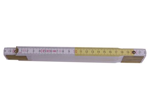 Metr skládací 2m - PROFI dřevo bíložlutý (13023)