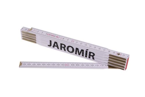 Metr skládací 2m JAROMÍR (PROFI,bílý,dřevo) (13434)