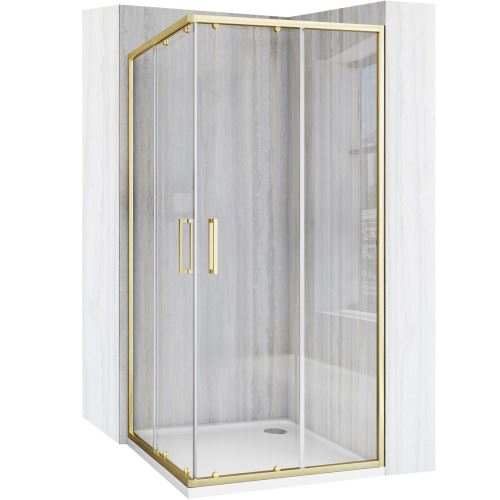 REA Sprchový kout CITY 90x90, Gold (REA-K6443)