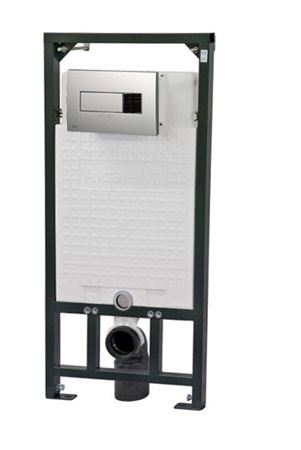 AZP BRNO Automatický splachovač WC v chromovaném krytu, včetně předstěnového systému (AUZ 5-II)