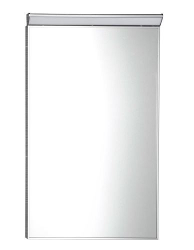 Sapho BORA zrcadlo v rámu 400x600mm s LED osvětlením a vypínačem, chrom
