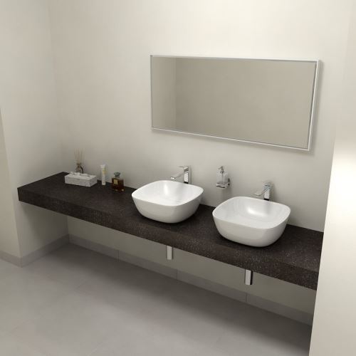 Sapho TAILOR rockstone deska 220x50 cm, provedení límce F