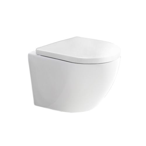 MEREO WC závěsné kapotované, RIMLESS, 490x370x360, keramické, vč. sedátka CSS115S (VSD82S2)