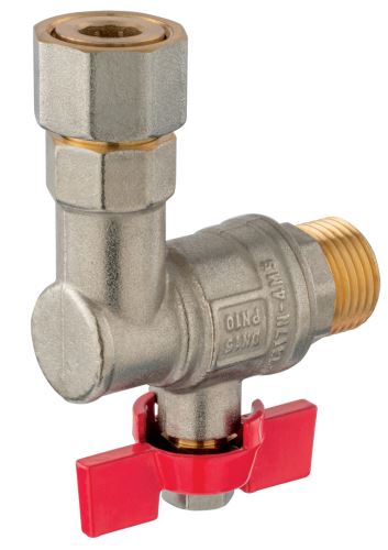 FERRO Rohový kulový kohout, ke kotlům 1/2" (KFM1SGPK)