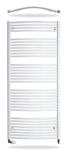 Thermal Trend KDO 600 x 1850 mm oblý koupelnový žebřík bílý