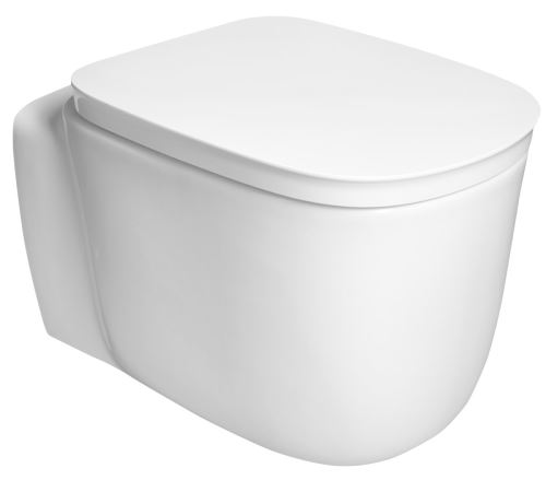 SAPHO ORGANIC závěsná WC mísa, Vortex Rimless, 36x52cm, bílá (PZ312V)