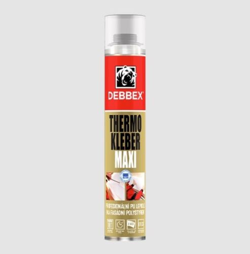 DEBBEX Lepidlo THERMO KLEBER MAXI 870 ml, pistolová dóza, žlutá (40221THM)