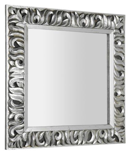 Sapho ZEEGRAS zrcadlo v rámu, 90x90cm, stříbrná