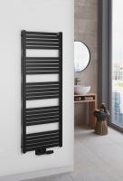 Bruckner GRUNT otopné těleso rovné 500x1330 mm, středové připojení, černá mat (600.122.6) (1)