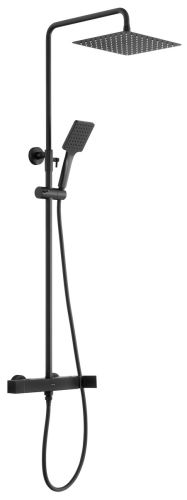 Sapho CUBEMIX sprchový sloup s pákovou baterií, černá mat (CM139B)