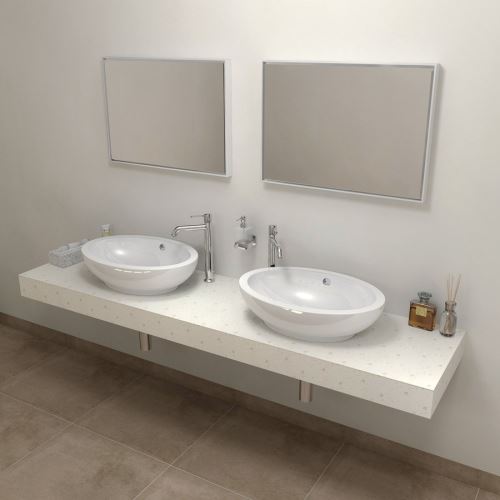 Sapho TAILOR rockstone deska 170x50 cm, provedení límce C
