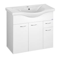 AQUALINE KERAMIA FRESH umyvadlová skříňka 74,5x74x34,7cm, bílá (50082A)