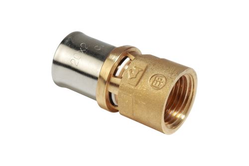 GIACOMINI RM109 Přechod - vnitřní závit   (lisovaný spoj) 1/2"x(20x2) (RM109Y037)