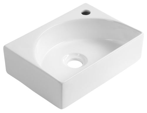 AQUALINE RUBIC keramické umývátko 34x25cm, bílá (NP452)