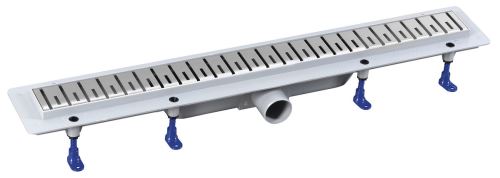 POLYSAN KLAVER sprchový kanálek s nerezovým roštem, superflow, DN50, 710x122x65 mm (73721)