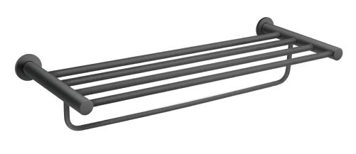 FERRO Velký držák ručníků se závěsem SMILE, gun metal (ASM35GM)